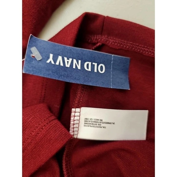 Old Navy ~Woman Size L~ Dark Burgundy Stretchy 3/4 Sleeve Dress Pullover NWT. - Picture 11 of 12